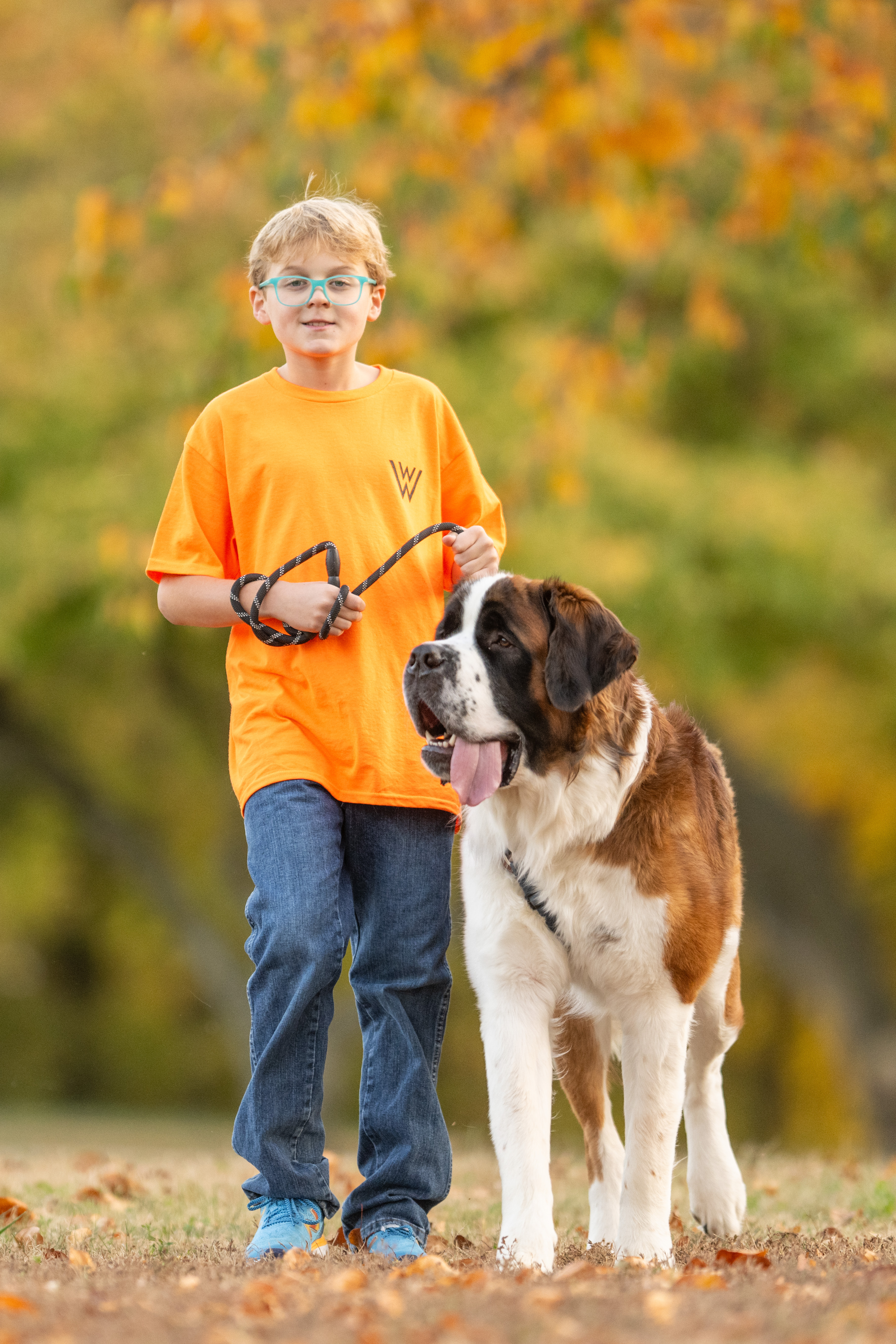 Wyatt Walking a Dog